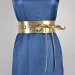 HOT  New Daily Versatile Designer Women's Lace Up Bow Gold and Sier Leather Belt_voghion.com