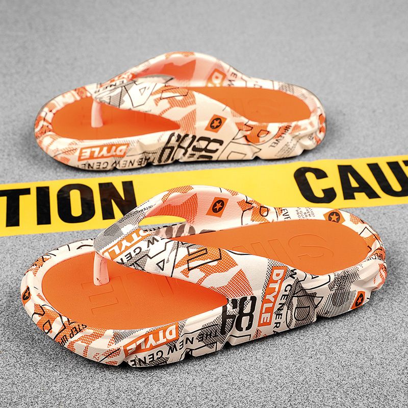 2024 Herringbone Household Anti slip Soft Sole Slippers Summer Men's Outdoor Beach Sandals_voghion.com