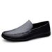 2025 Summer Business Casual Men Genuine Leather Breathable Slip-On Top Layer Cowhide Men's Shoes_voghion.com