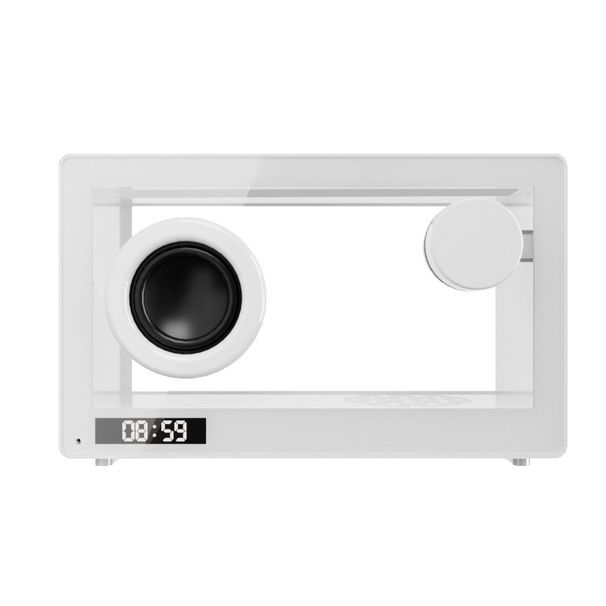 Soundbar portatile retrò Bluetooth Speak Wireless Trasparente con luce ambientale colorata, chiamate in vivavoce e musica_voghion.com