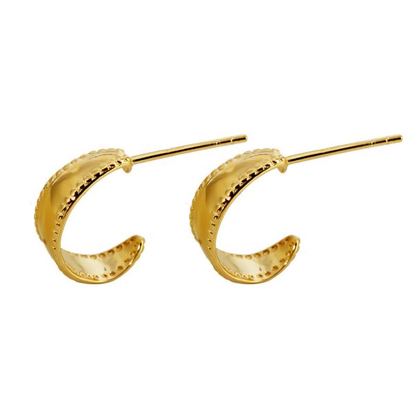 Orecchini da donna in argento sterling, design di nicchia con temperamento retrò ad alto senso, stile ins_voghion.com