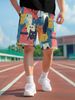Unbeatable Quality New Men's Fitness Running Sports Basketball With Creative Cat Print Pattern Beach Shorts_voghion.com