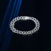 Bracciale a catena cubana con zirconi spessi e ghiacciati, in argento, da 10 mm, personalizzato dal produttore_voghion.com