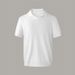 Men's Clothing New Simple Business Solid Color Seagull Collar Old Money Style All Match Pullover Short Sleeved Sweater_voghion.com