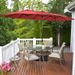 15 Feet Double-Sided Twin Patio Umbrella with Crank and Base_voghion.com