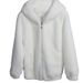 Cozy Fleece-Lined Hooded Jacket For Women – Thickened Winter Pullover With Soft Plush Fabric (Grey, White, Shrimp Pink)_voghion.com