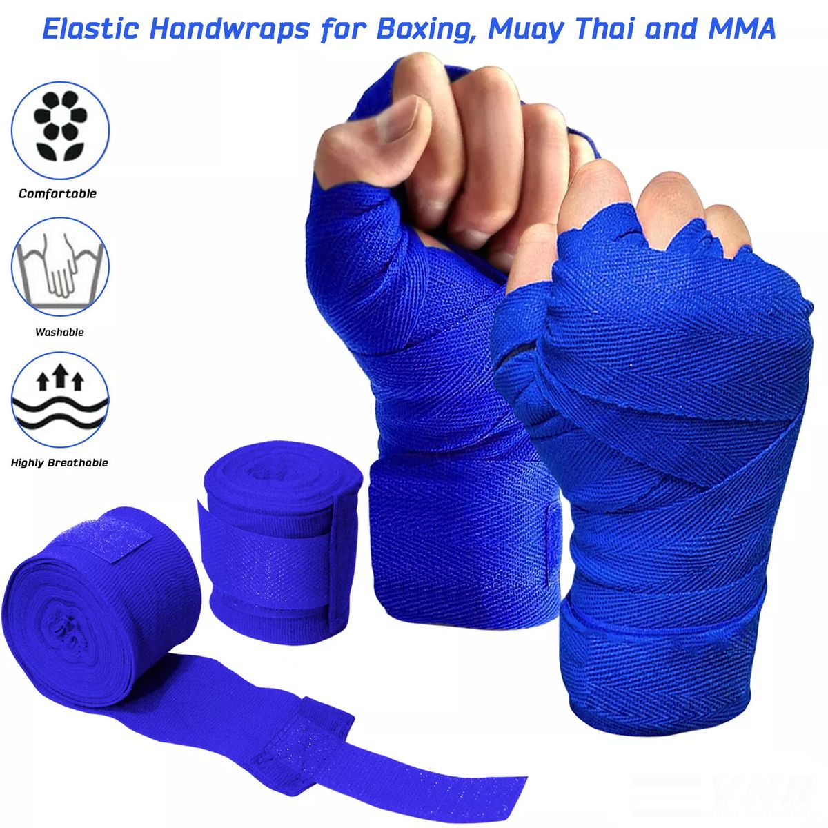 Bandaż bokserski Pasek na rękę Wysoki elastyczny ucisk Wygodny oddychający Sanda Fighting Sports Pasek na rękę Trening worka z piaskiem_voghion.com