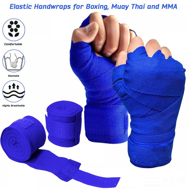 Bandaż bokserski Pasek na rękę Wysoki elastyczny ucisk Wygodny oddychający Sanda Fighting Sports Pasek na rękę Trening worka z piaskiem_voghion.com