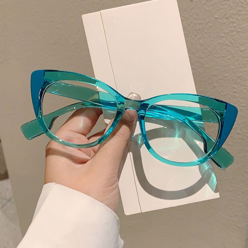 Fashionable Flat Female Personality Splicing, Leopard Print Color Can Be Matched With Myopia, College Style, Simple And_voghion.com