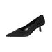 326-1 Scarpe da lavoro professionali con tacco a spillo, punta alta, stile celebrità di Internet, semplici e poco profonde, per le donne_voghion.com