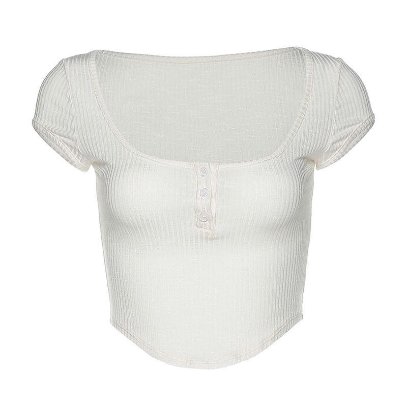 Yi Mengling's Hoodie Girls, Soft Short Sleeve Button Bikini Three Piece Set, Beach Sunscreen Swimsuit For Women_voghion.com
