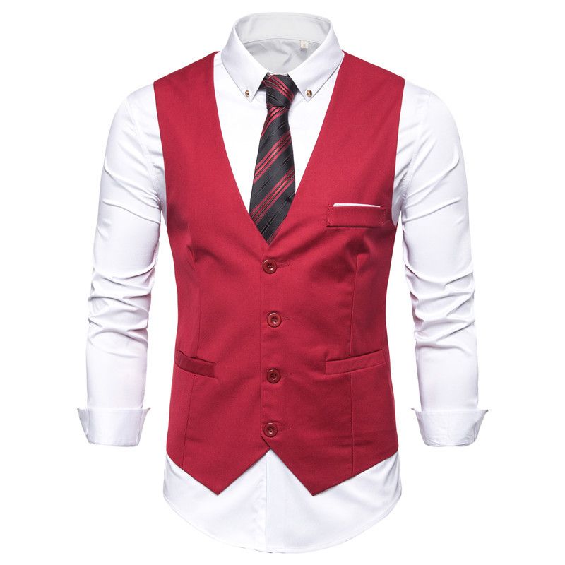 Vêtements pour hommes, coupe ajustée, sans repassage, gilet de costume professionnel, vêtements de travail, vêtements de cérémonie, gilet, vêtements de travail, costume_voghion.com