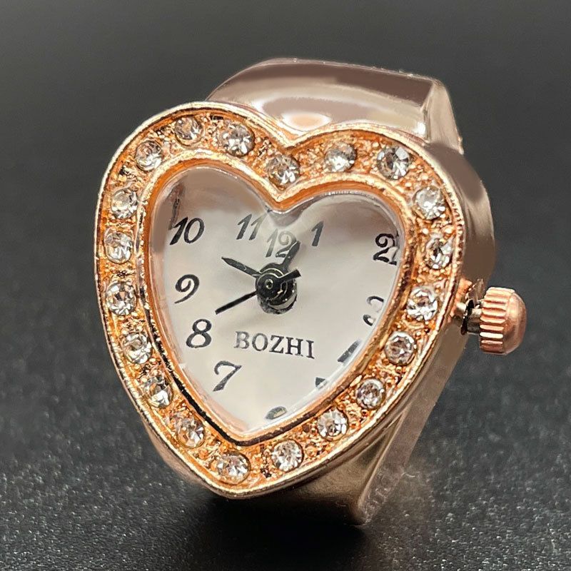 Ring Watch Special Hot Sale Fashionable Temperament Female Student Love Diamond Inlaid Quartz Ring Watch Wholesale_voghion.com