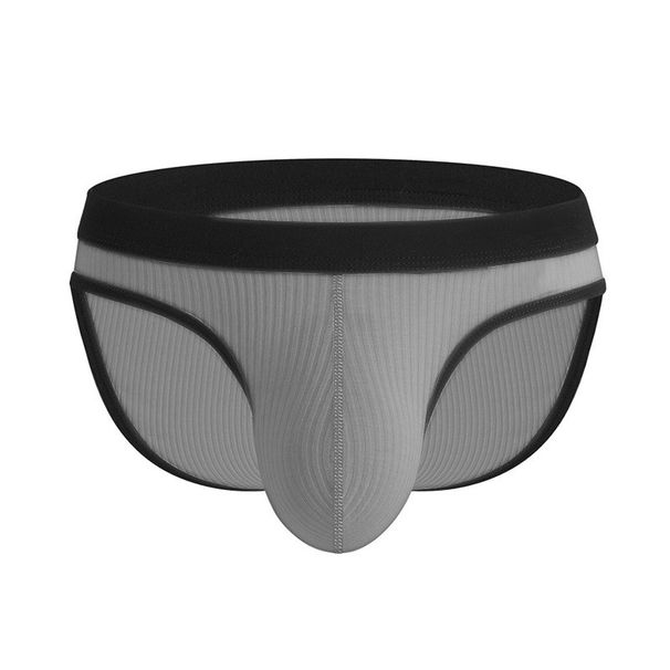 Herrenunterwäsche mit Rippung, sexy Unterwäsche, Ausbuchtung, U-förmiges Höschen, konvexe Tasche, Dessous_voghion.com