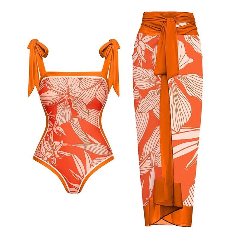 Women's Clothing Swimsuit Conservative One Piece Sexy Swimsuit Female Chiffon Skirt Swimsuit Suit_voghion.com