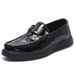 2025 Spring Slippers Lazy Doudou Lefu Korean Edition Versatile One Step Paddle Men's Casual Leather Shoes 7B08_voghion.com