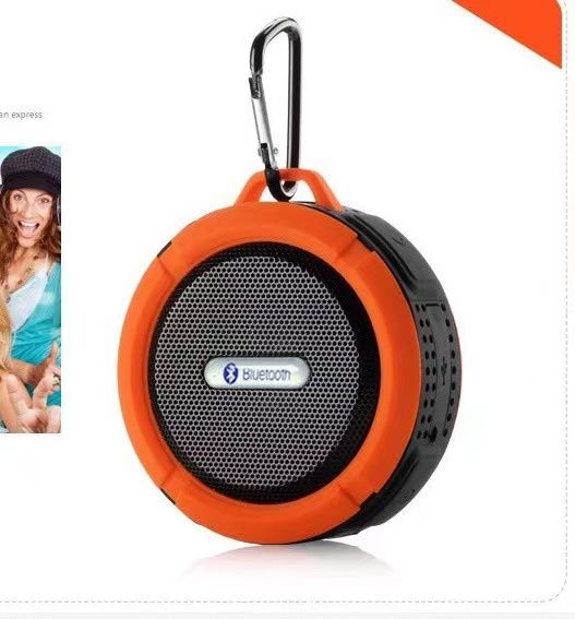 Tragbarer wasserdichter drahtloser Bluetooth-Freisprech-Saugnapf für den Außenbereich, Mini-Subwoofer fürs Auto, kleiner Lautsprecher_voghion.com