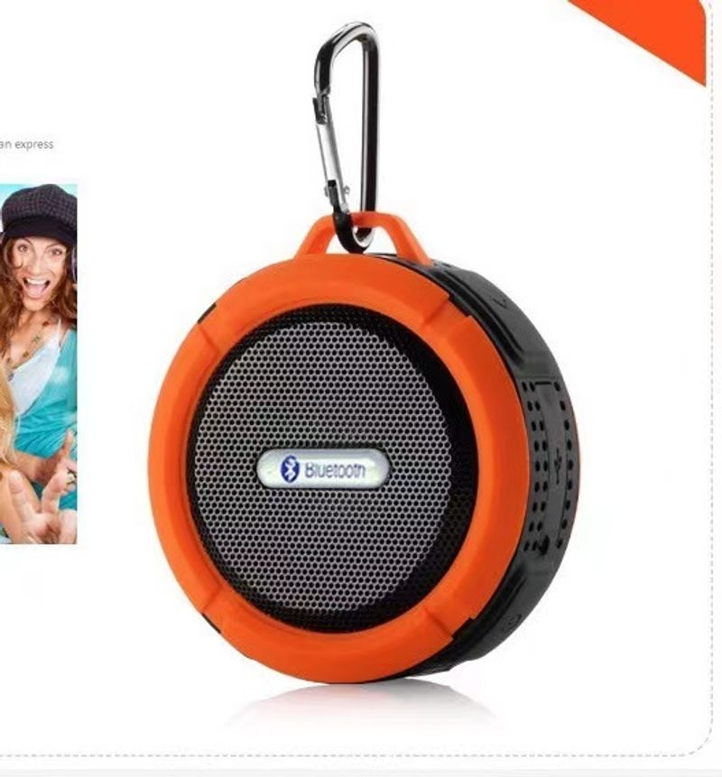 Altavoz pequeño portátil con Bluetooth, impermeable, inalámbrico, manos libres, ventosa para exteriores, Mini subwoofer para coche_voghion.com