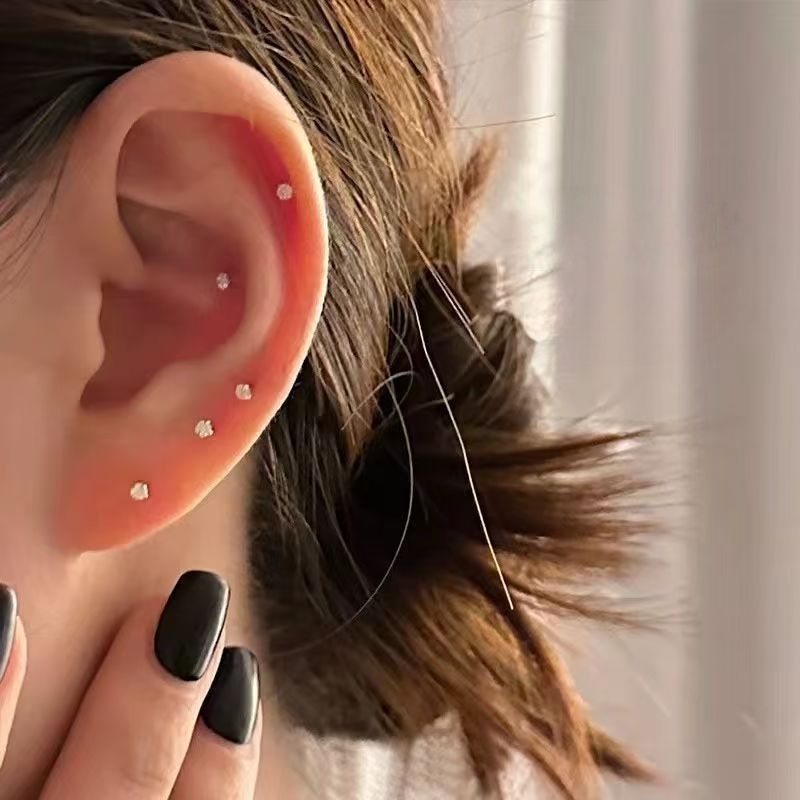 Compact Design Earrings High-end New Piercing Sleep-friendly Bone Studs Ear Jewelry_voghion.com