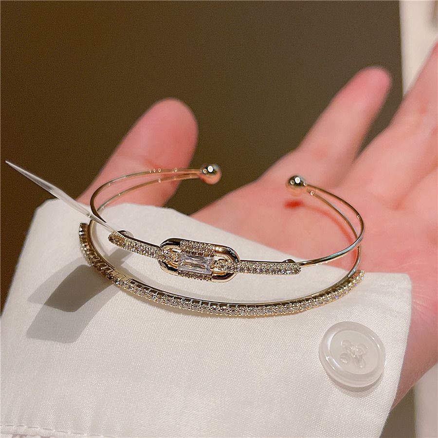 Bracciale regolabile con apertura in platino platino JOJOACC Gioielli Mori con corda semplice a mano J257_voghion.com