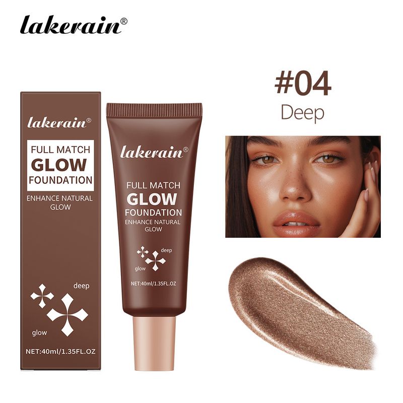 Lakerain Skin-Caring Liquid Foundation – 30ml, Natural Lightweight Coverage, Hydrating & Nourishing Formula, 4 Shades For All Skin Tones (1#-4#)_voghion.com