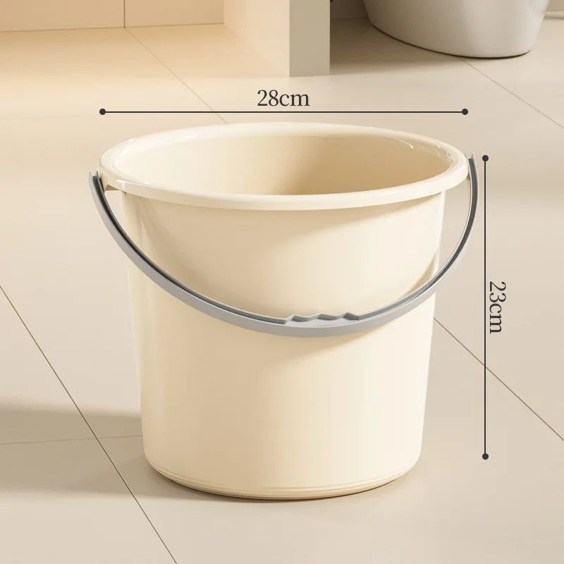 Large Thickened Plastic Water Bucket Set For Home Water Storage Laundry Bathing Basin Suitable For Student Dormitory Use_voghion.com