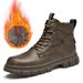 Martin Boots Men's High-top Boots Hand-scratched Tooling Shoes Young And Young Retro Casual Leather Boots Men_voghion.com
