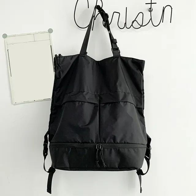 Zaino da scuola di tendenza per donne e uomini, grande capacità, per studenti, borsa a tracolla, zaino in nylon impermeabile, borse per il tempo libero_voghion.com