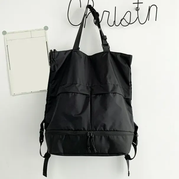 Zaino da scuola di tendenza per donne e uomini, grande capacità, per studenti, borsa a tracolla, zaino in nylon impermeabile, borse per il tempo libero_voghion.com