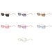 Moud Kachawoo Männer Quadrat Sonnebrëller rimless Gradient klenge Frame Gold Metall Fra Brëll Accessoiren rechteckeg brong_voghion.com