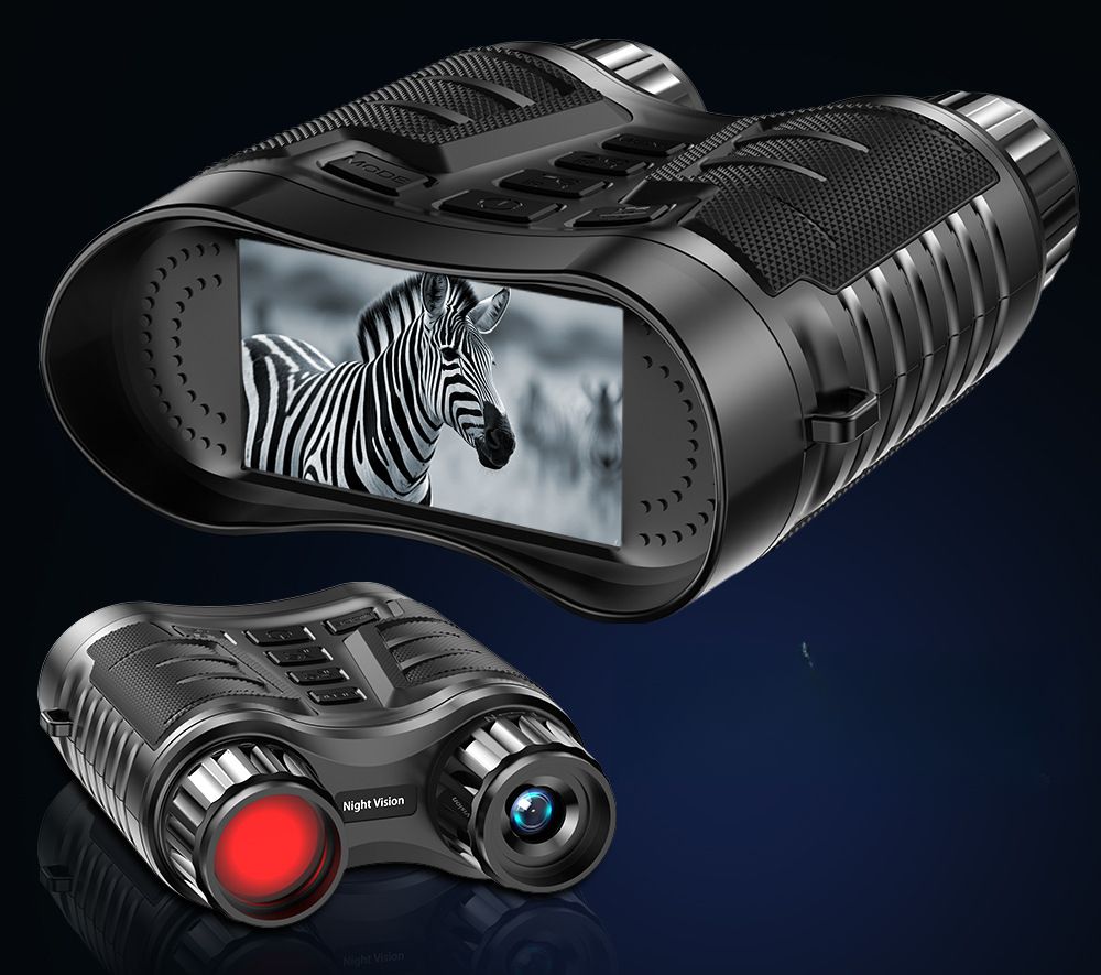 Nowy ulepszony 3,2-calowy ekran, antypoślizgowy silikonowy uchwyt, teleskop 4K, urządzenie do widzenia w nocy na podczerwień_voghion.com