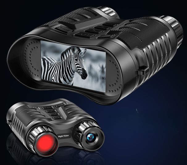 Nowy ulepszony 3,2-calowy ekran, antypoślizgowy silikonowy uchwyt, teleskop 4K, urządzenie do widzenia w nocy na podczerwień_voghion.com