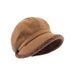 Women's Hats Autumn And Winter Warm Octagonal Painter Hat Versatile Large Head Circumference Fisherman Hat With Large Brim Dome_voghion.com