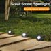 Lampe de simulation en pierre à 4 LED Éclairage décoratif de pelouse de jardin extérieur Lampe de jardin solaire étanche, lampe d'extérieur solaire_voghion.com