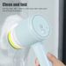 Brosse de nettoyage électrique multifonction pour salle de bain, brosse de nettoyage pour vitres de maison, brosse à vaisselle pour baignoire et sol de la maison_voghion.com