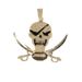 Full Diamond Pattern Men's Alloy Large Pendant With Exaggerated Personality And Domineering Halloween Skull Necklace_voghion.com