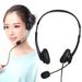 Business Headset HD-compatible Sound Effect Noise Cancelling Breathable 3.5mm Wired Call Center Headphone With_voghion.com
