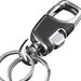 High End Metal  Keychain Car Can Be Opened With Just One Press.Creative Men's Anti Loss Waist Hanging Leather Keyring Keychain_voghion.com