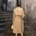 Elegant Korean-Style Long Trench Coat For Women - Slimming, Flattering & Versatile Outerwear For Petite To Plus Size_voghion.com