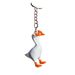 New products Cute three-headed goose pendant keychain keychain Fashionable and cute gift for girlfriend_voghion.com