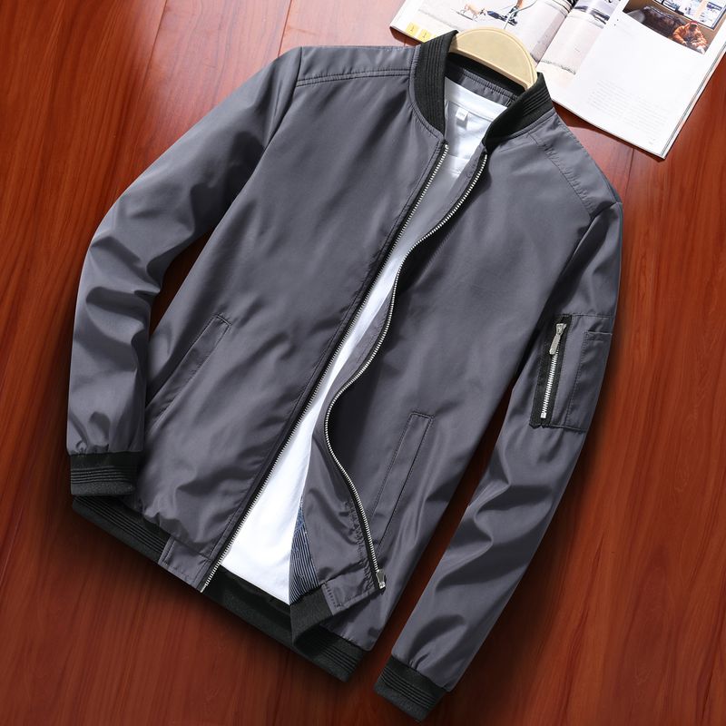 men's jacket spring and autumn casual middle coat_voghion.com