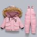 Moeder & Kinderen Overalls Verdikt Jongens en Meisjes Premium Winter Kinder Sneeuwpakset - Geïsoleerde Overalls met Capuchon Voor Jongens en Meisjes (1-5 Jaar)_voghion.com