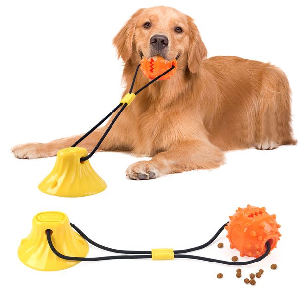 Nuovo giocattolo da masticare con ventosa per cani, per distribuire cibo per animali domestici, durevole, per la pulizia dei denti, per alleviare la noia e per addestrare i compagni_voghion.com