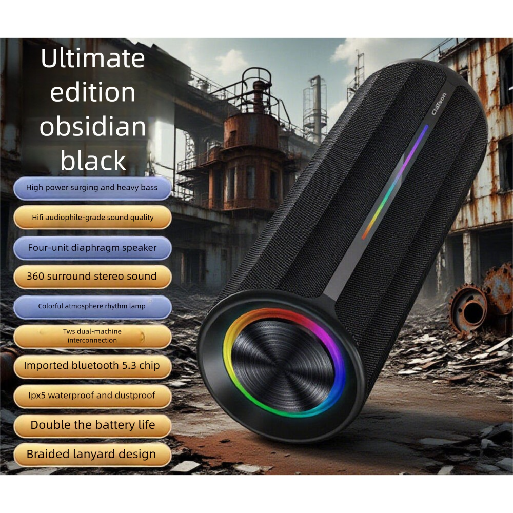 Kolaison T52 Berlin Sound Bluetooth Wireless 2025 Speaker New Model Long Battery Life Smart Noise Reduction_voghion.com