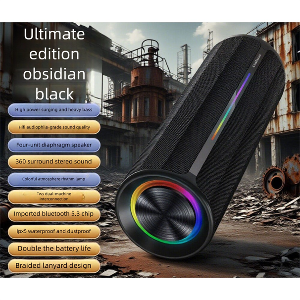 Kolaison T52 Berlin Sound Bluetooth Wireless 2025 Speaker New Model Long Battery Life Smart Noise Reduction_voghion.com