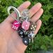 Destiny Pink Dice Retro Personality Bag Hanging Keychain Bag Pendant Trendy Color Advanced Matching Pendant_voghion.com