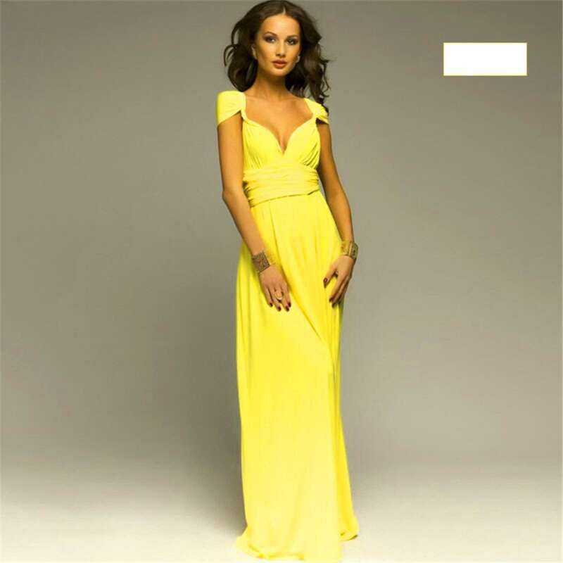 Multiple Wearing Methods, Multiple Ropes, Cross Over, Open Back, Sexy Bandage Long Dress, Formal Dress_voghion.com