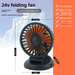Mini USB Interface 12V 24 Wind Power Single Head Small Electric Fan For Car Use_voghion.com