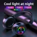 RGB Hs Headphones Blutooth Surround Sound Stereo Wireless Earphone USB With MicroPhone Colourful Light PC Laptop_voghion.com