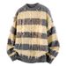 Men's Stylish Knit Sweater With Round Neck, Solid Color, Breathable Polyester, Casual Winter Wear (Black, White, Gray, M-3xl)_voghion.com